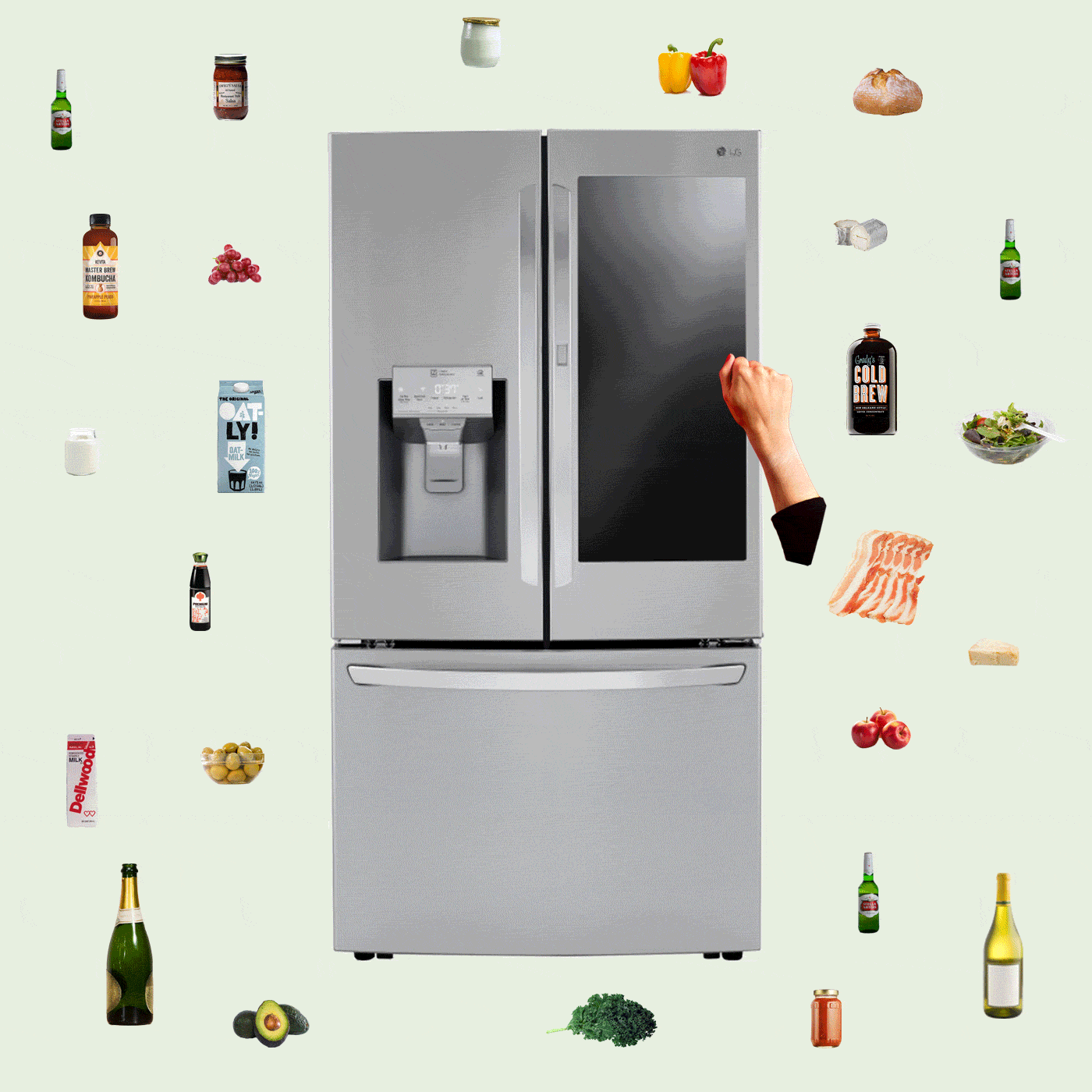 LG fridge motion graphic