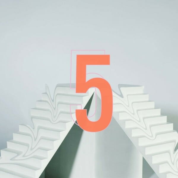 5 and stairs graphic